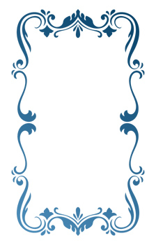 Dark Blue Vintage Frame. Abstract Borderline Decorative Border Frame For Banner. Transparent Background. png