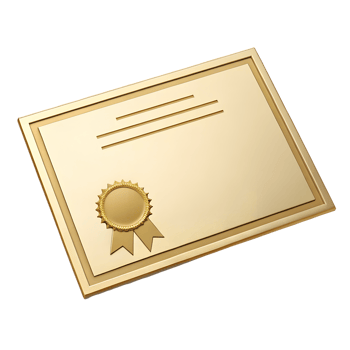 Elegant Gold Certificate Award Template with Seal and Ribbon Blank Achievement Diploma png