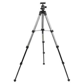Modern tripod standing on transparent background, ready for shooting png