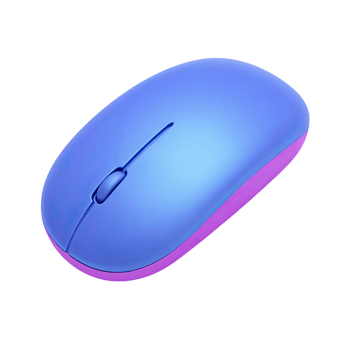 Blue 3D wireless computer mouse. Represents digital navigation, user interaction, technology, computer use. Perfect for modern workspace themes. Rendered, isolated. png