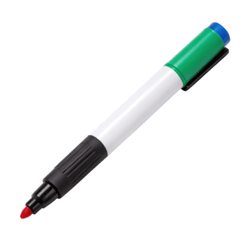 Red whiteboard marker isolated on transparent background png