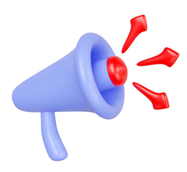 3d cartoon hand speaker, megaphone with arrow graph isolated. announce promotion news for social media networks, online marketing shopping concept, 3d render illustration png