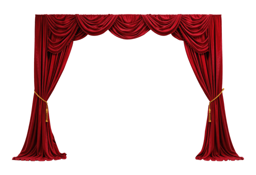 Classic Velvet Stage Curtains for Theater Show Design png