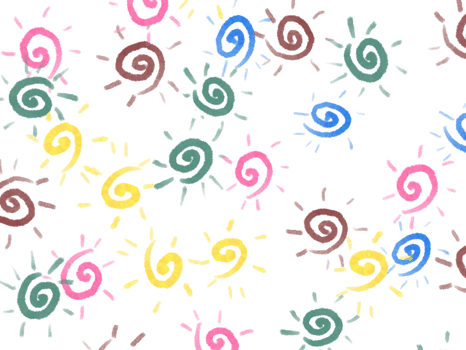 Colorful Spiral Seamless Pattern Design png