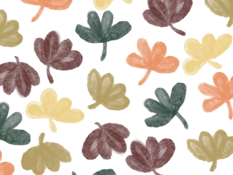 Fall Leaves Seamless Pattern Design png