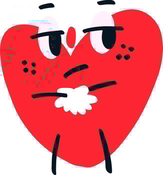 Love Mascot Character Sticker Pack vector