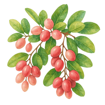 Karonda watercolor painting png