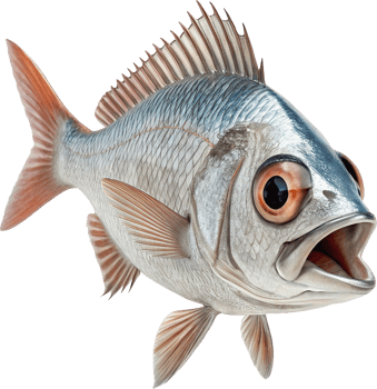 Vibrant Shiny Cartoon Fish png