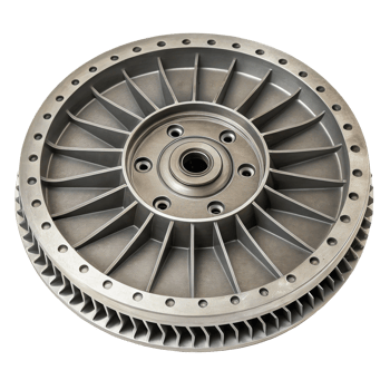 Flywheel rotor isolated on transparent background showing its intricate design png