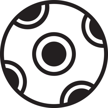 outline soccer ball icon png