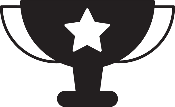 black sport tropy icon png