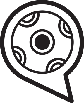 outline chat with soccer ball icon png