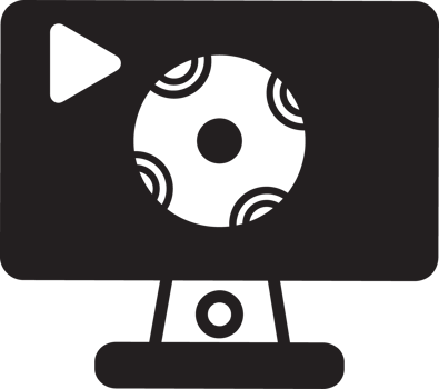 black computer with soccer ball icon png