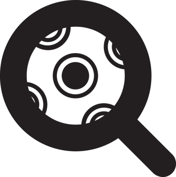black search with soccer ball icon png