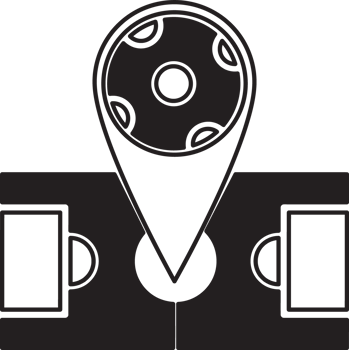 location map in the middle of football field png