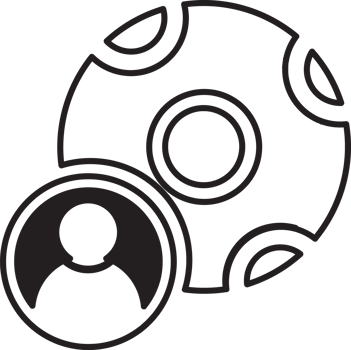 soccer ball with player icon png