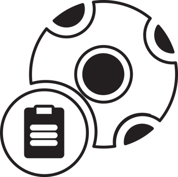 soccer ball with clipboard icon png
