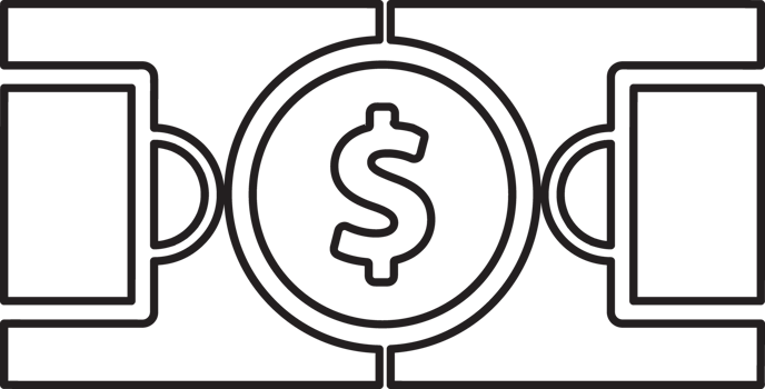 outline a dollar sign in the middle of football field png