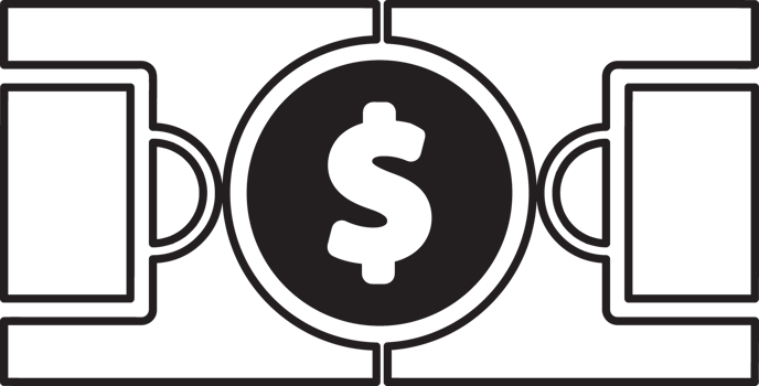 a dollar sign in the middle of football field png