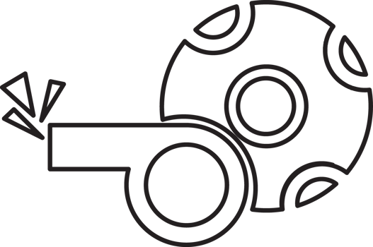 outline ball with whistle icon png