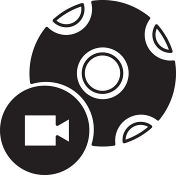 black ball with record icon png