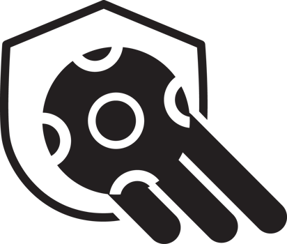 shield with ball icon png