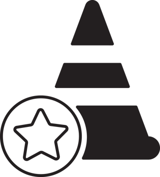 training cone with favorite icon png