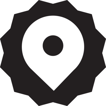 black crest with location pin icon png