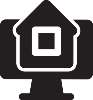 black home computer icon png