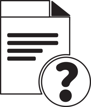 question mark icon on paper document icon png