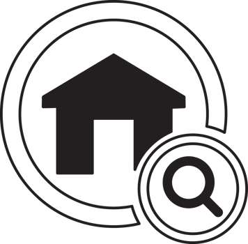 home search icon with magnifying glass png