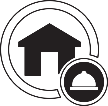 home with a bell icon png
