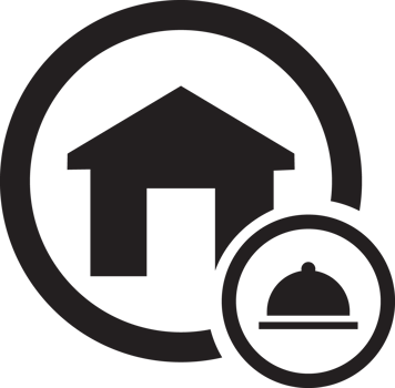 black house with a bell icon png