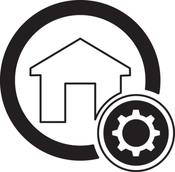 home setting icon with gear png