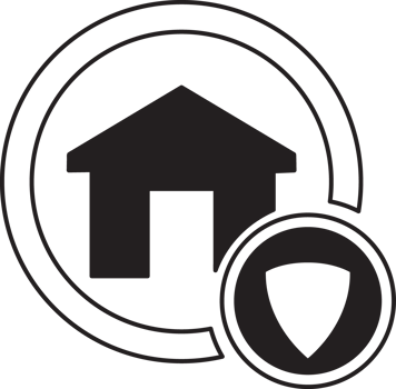 home security icon with shield png