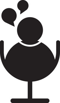 black people chat podcast icon png