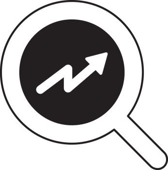search magnifying glass icon with arrow icon png