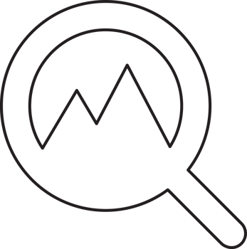 outline search magnifying glass icon with image icon png