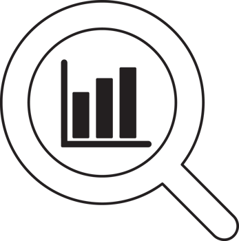 search magnifying glass icon with bussiness icon png