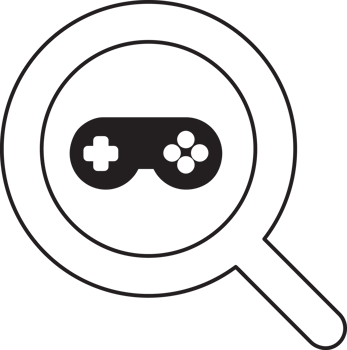 magnifying glass icon with game icon png
