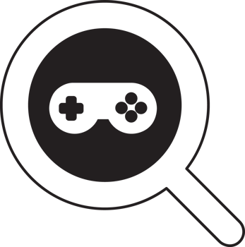 search magnifying glass icon with game icon png