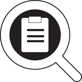 clipboard icon with magnifying glass png