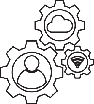 outline cloud computing setting icon png