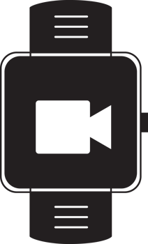 smartwatch with media icon png