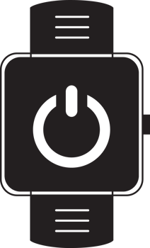 smartwatch with power icon png