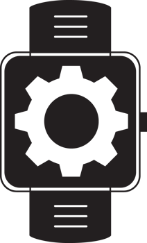 smartwatch with setting icon png