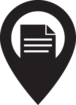 flat document location icon png
