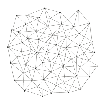 Abstract Mesh Network Design with Simple Geometric Lines and Node png