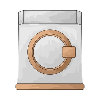illustration of Laundry machine vector