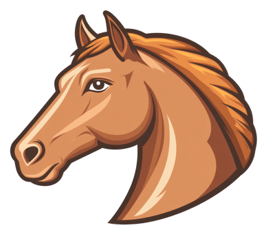 Illustration of a Horse Head png
